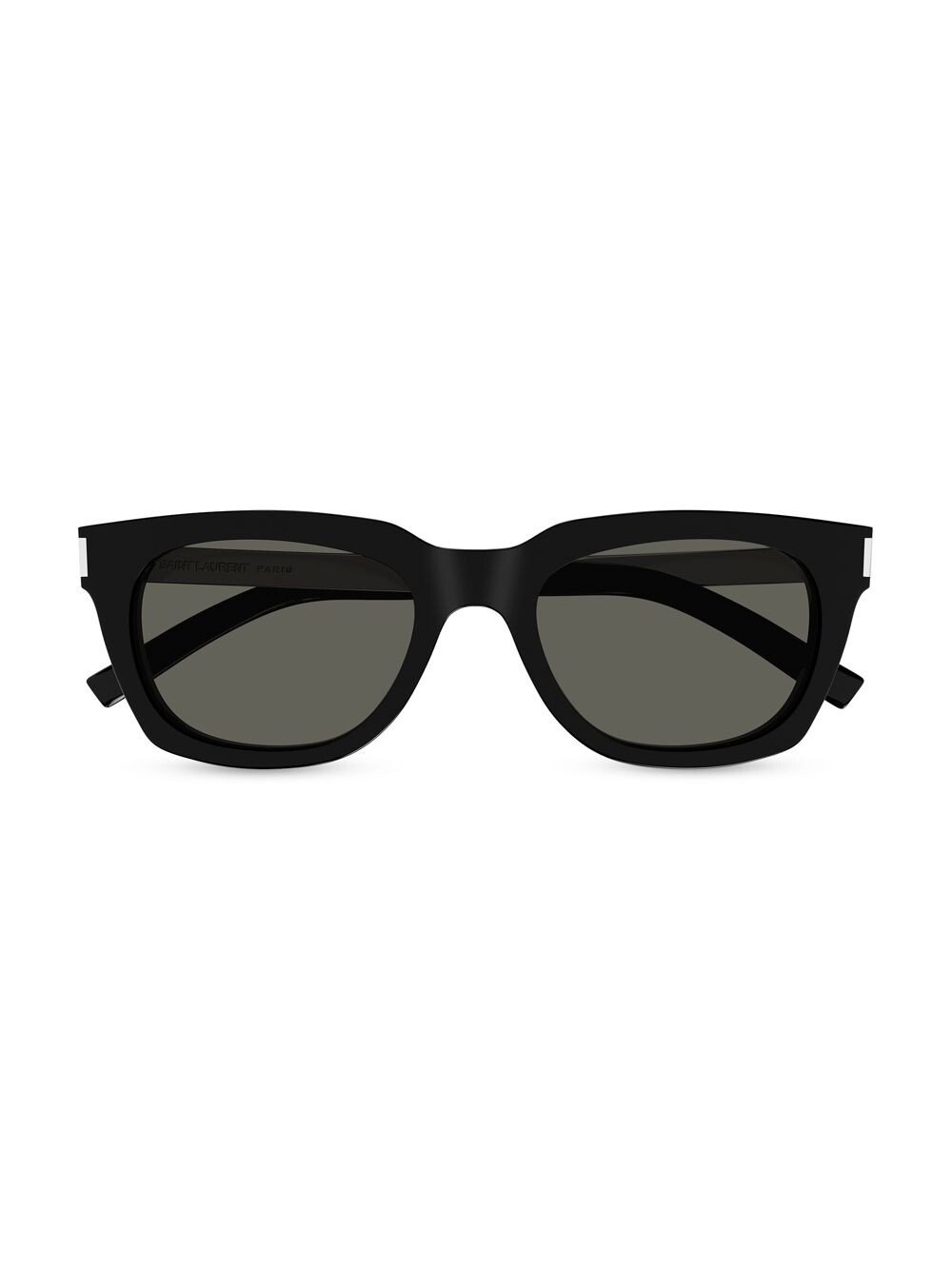 

Прямоугольные солнцезащитные очки Combi Corner Angle Bold 53MM Saint Laurent, черный