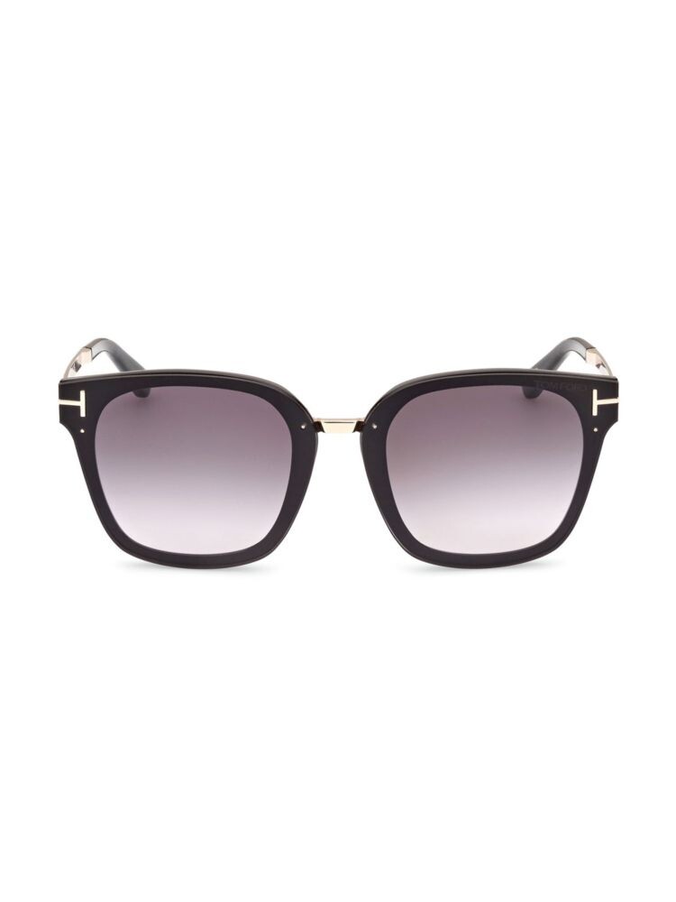 

Квадратные солнцезащитные очки Philippa 68MM Tom Ford, цвет Shiny Black