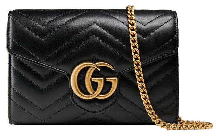 

Сумка GUCCI GG Marmont через плечо, черный