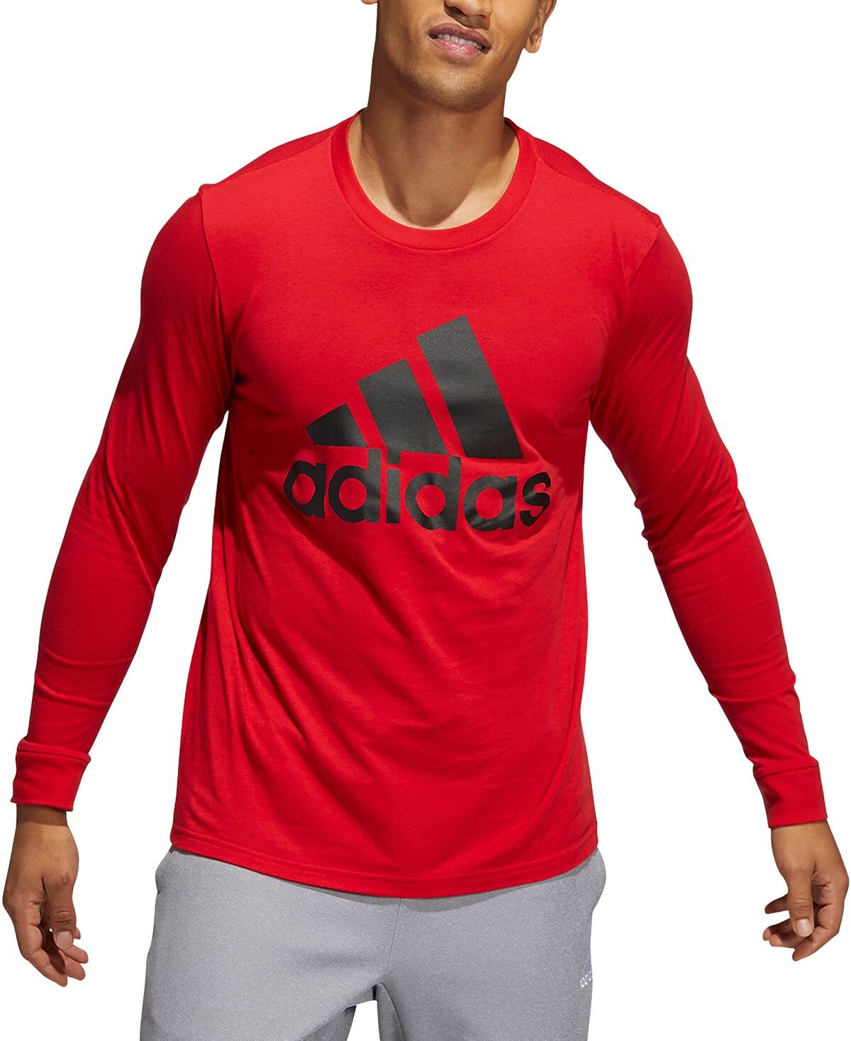 

Мужская футболка с длинными рукавами и логотипом adidas, мульти