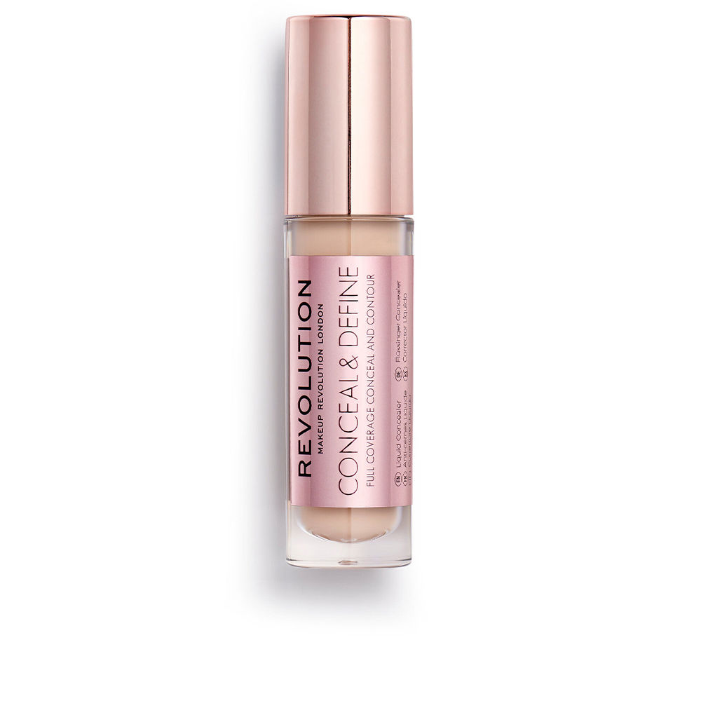 консилер makeup revolution conceal Консиллер макияжа Conceal & define full coverage conceal and contour Revolution make up, 3,40 мл, C4