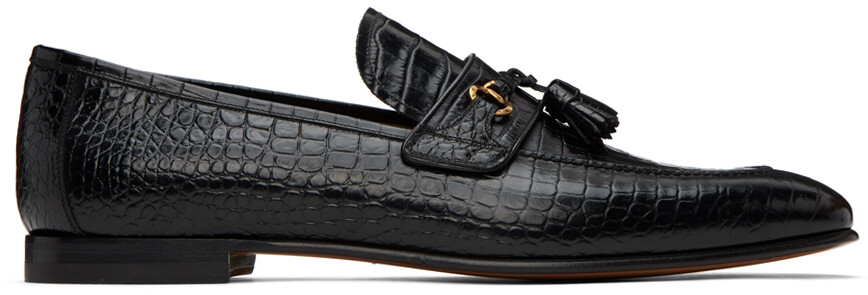 

Черные лоферы Sean с кисточками TOM FORD