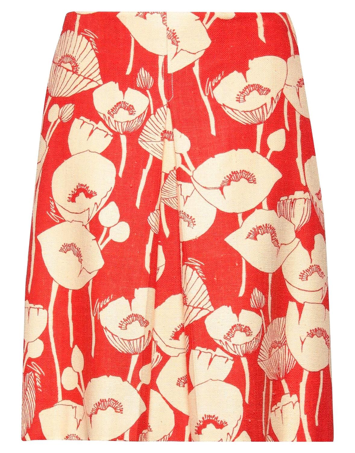 

Юбка Gucci Midi, красный/кремовый