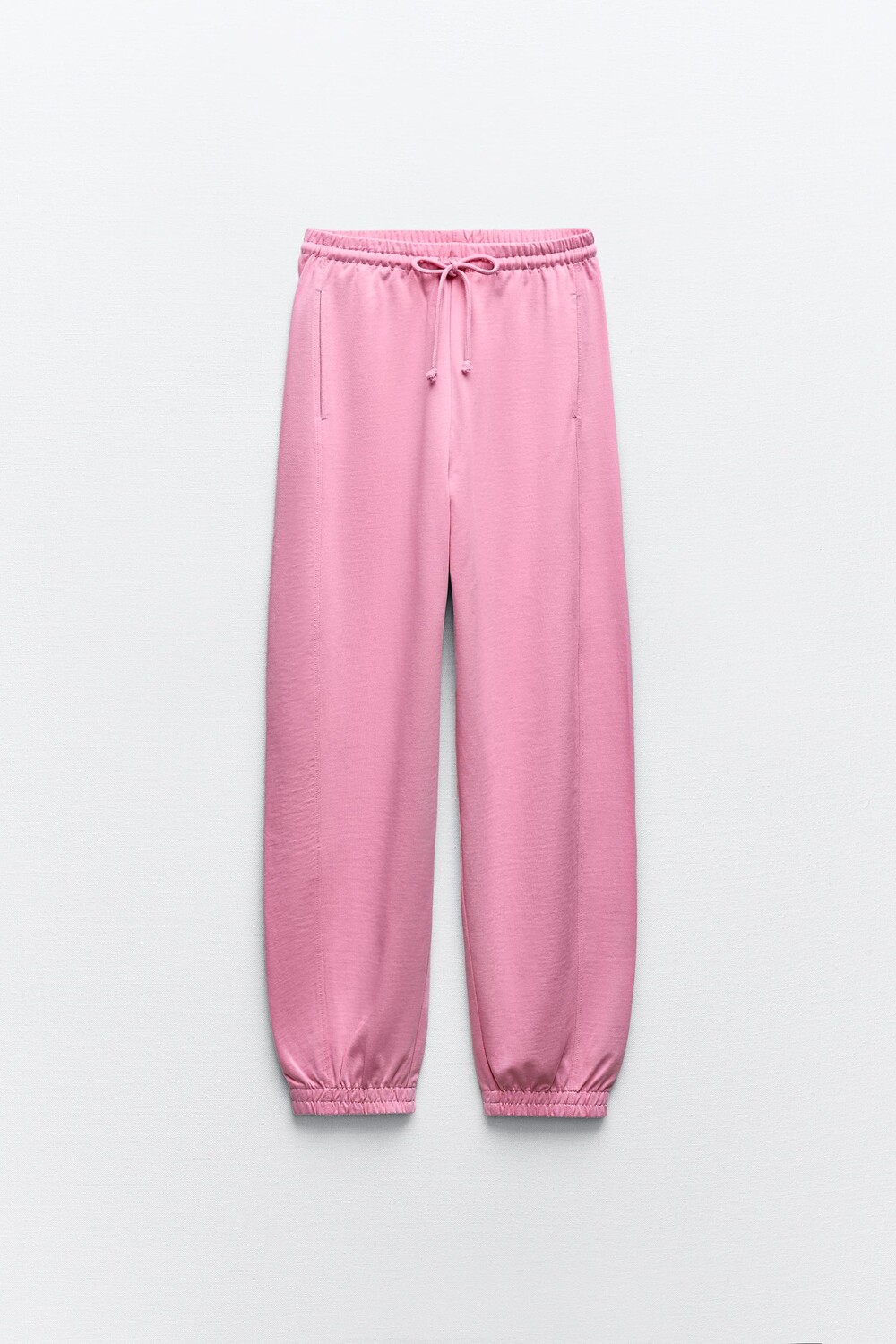 

Брюки-джоггеры Zara Heavy Cotton, розовый