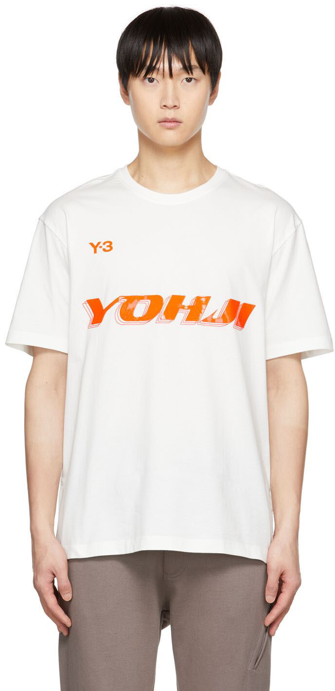 

Белая бондовая футболка Y-3