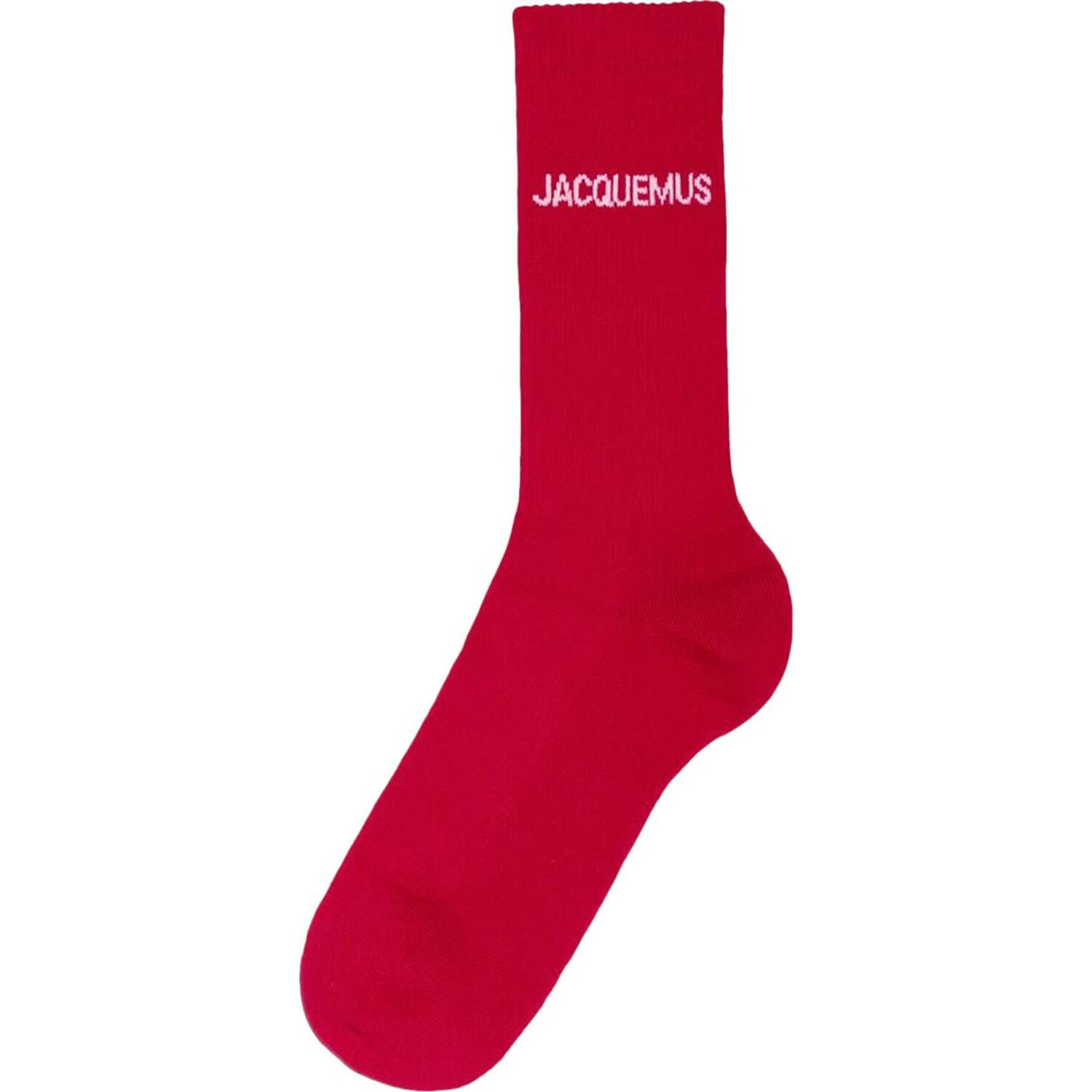 

Носки Jacquemus Ribbed Crew, красный