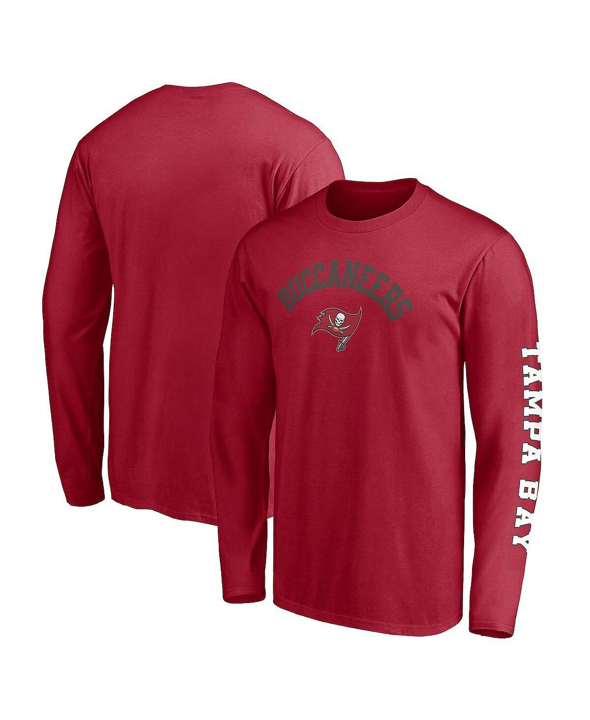 

Мужская красная футболка с длинным рукавом tampa bay buccaneers big and tall city Fanatics, красный