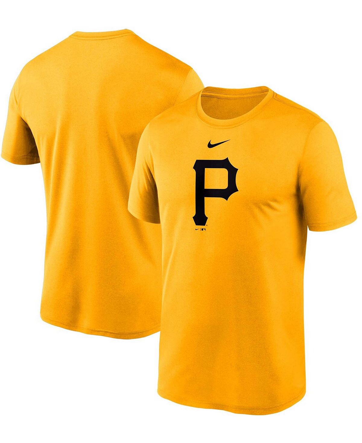 

Мужская золотая футболка pittsburgh pirates с большим логотипом legend performance Nike