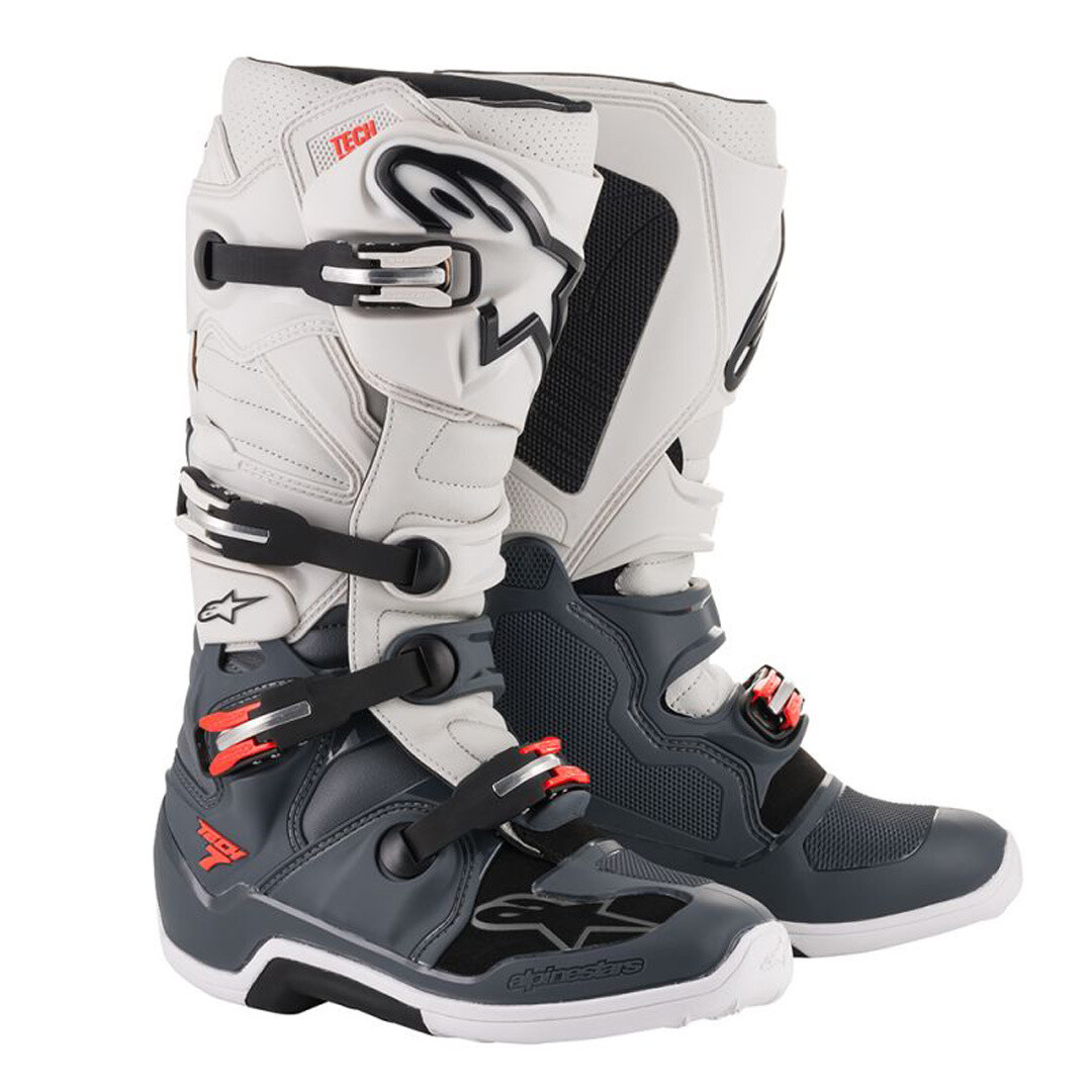 

Alpinestars Tech 7 Ботинки для мотокросса, светло-серый/темно-серый