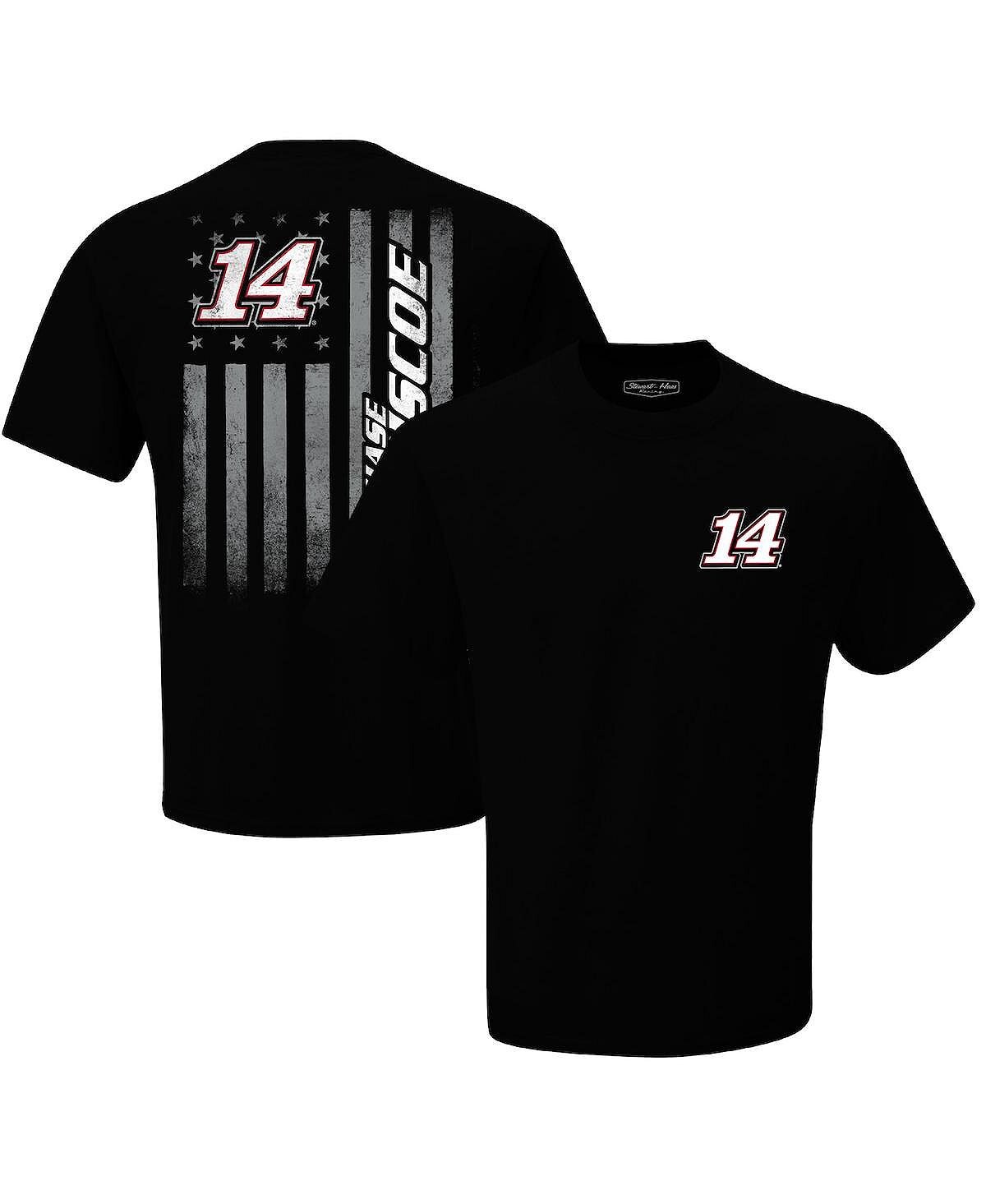 

Мужская черная футболка chase briscoe exclusive tonal flag Stewart-Haas Racing Team Collection, черный