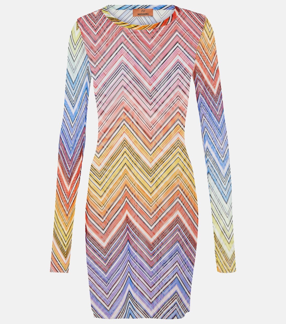 

Мини-платье из тюля с зигзагом Missoni Mare, мультиколор