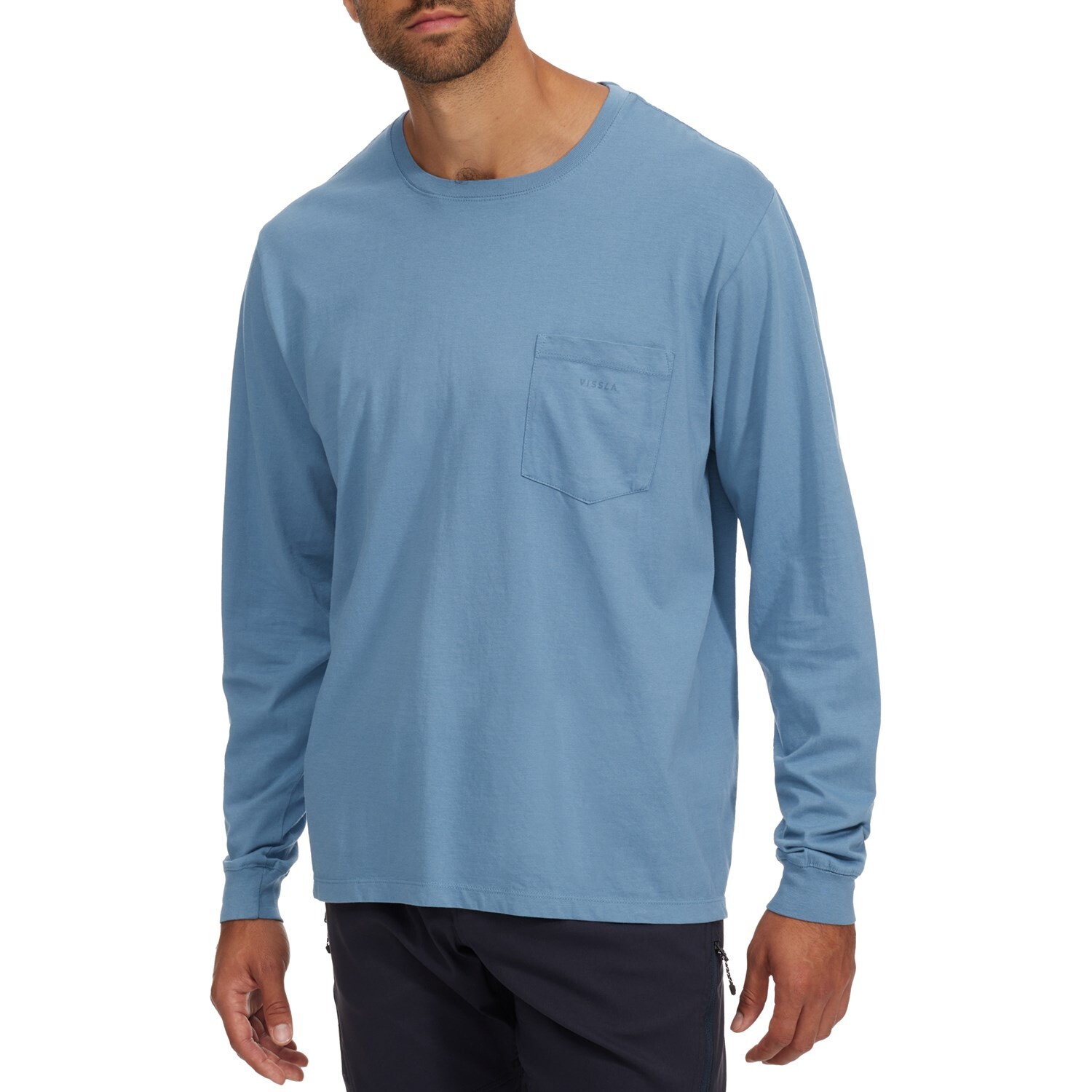 

Футболка Vissla Vintage Premium с длинным рукавом и карманом, slate