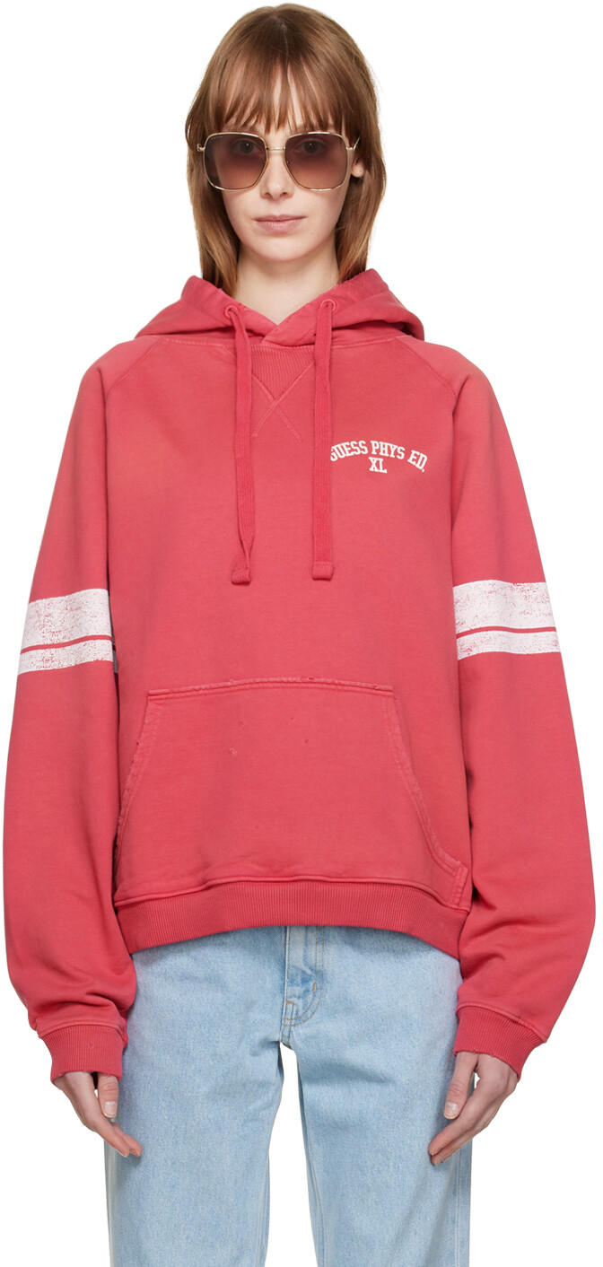 

Розовый университетский худи Guess Jeans U.S.A.