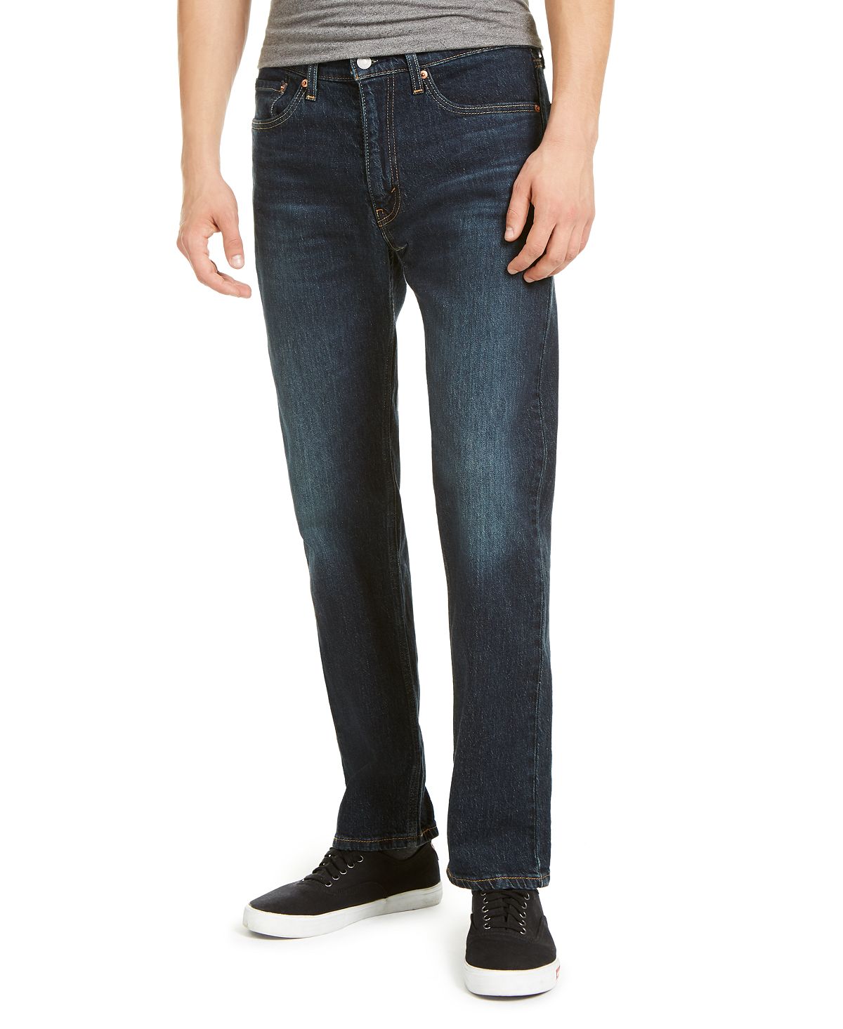 джинсы levi s 505 regular fit jean цвет roadie Мужские эластичные джинсы прямого кроя 505 стандартного кроя Levi's, мульти