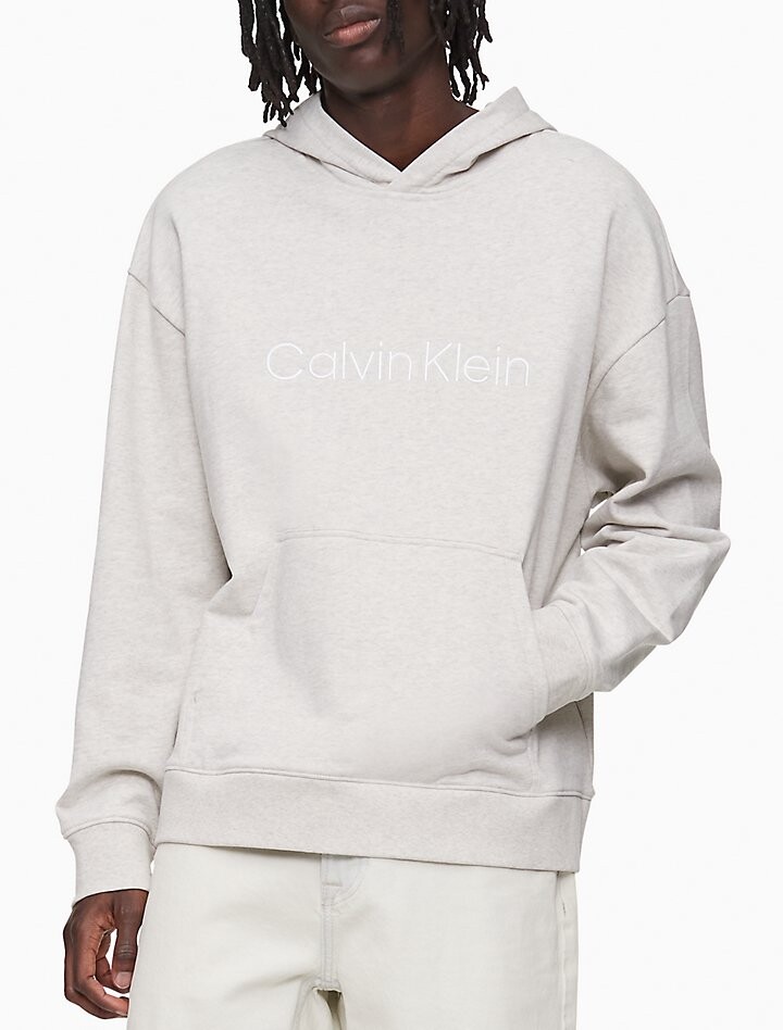 

Толстовка Calvin Klein Relaxed Fit Standard Logo, светло-серый