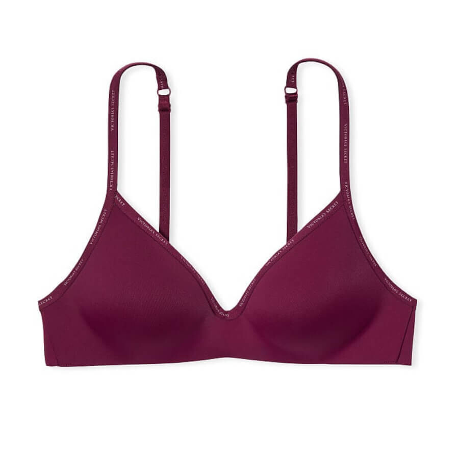 

Бюстгальтер без косточек Victoria's Secret The T-shirt Lightly-Lined, вишневый