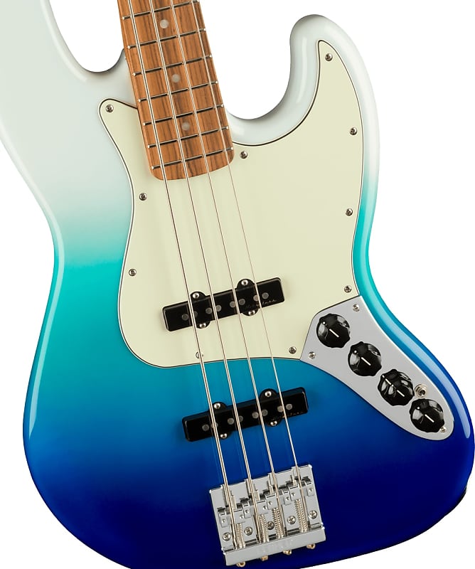 цена Fender Player Plus Active Jazz Bass PF Belair Blue