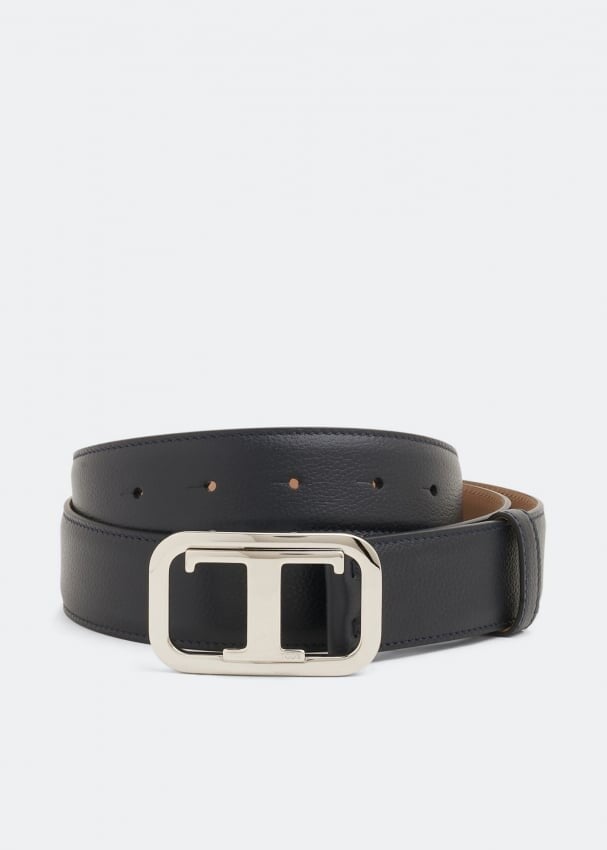 

Ремень TOD'S Monogram leather belt, синий