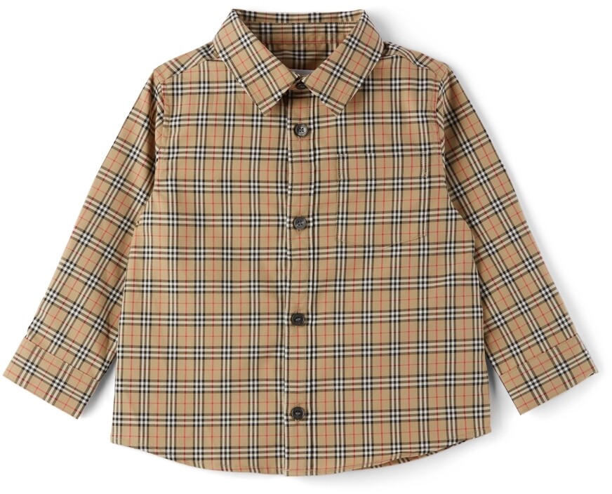 

Рубашка Baby Beige в клетку Owen Burberry
