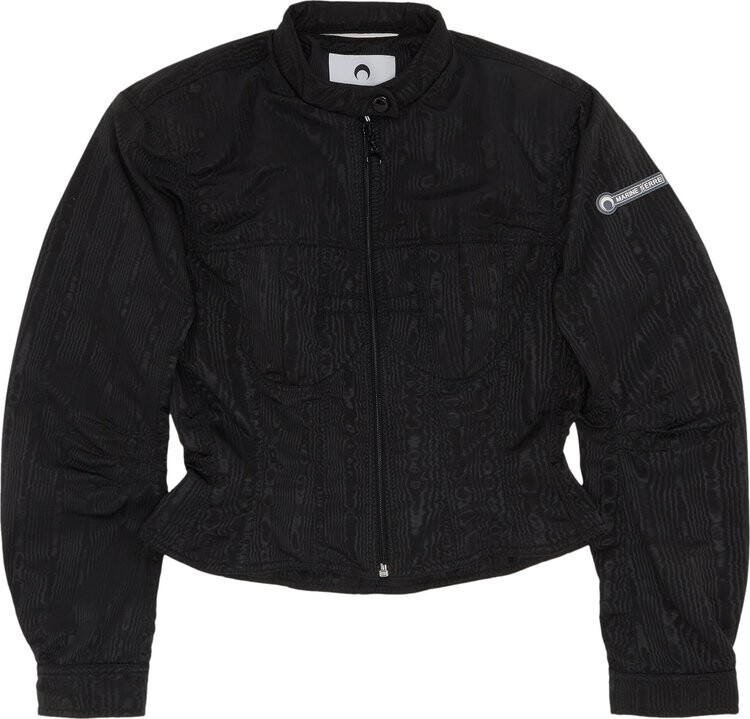 

Куртка Marine Serre Racing Moire Jacket 'Black', черный