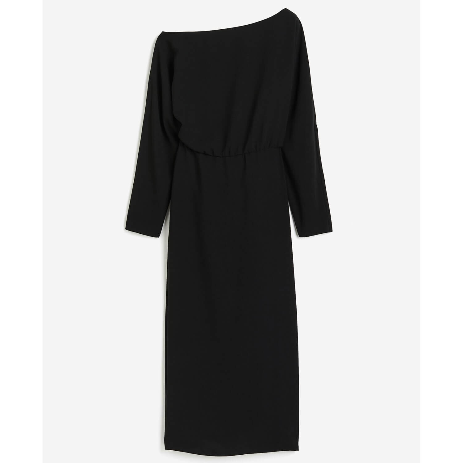 

Платье H&M One-shoulder Creped, черный