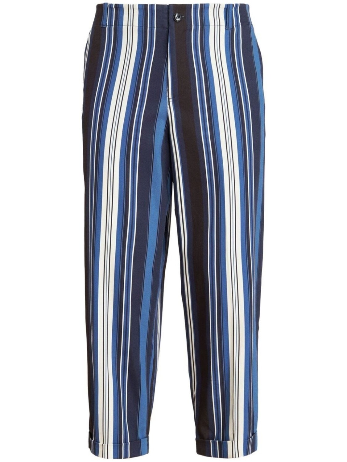 Укороченные брюки в полоску ETRO, синий