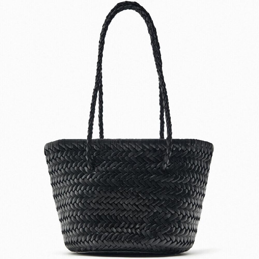 

Сумка Zara Braided Leather, черный
