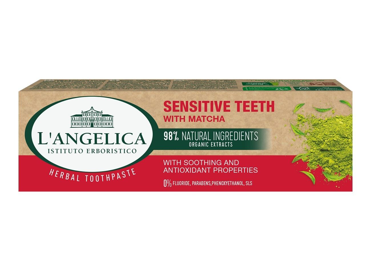 

L’Angelica Wrażliwe Zęby z Matchą Зубная паста, 75 ml