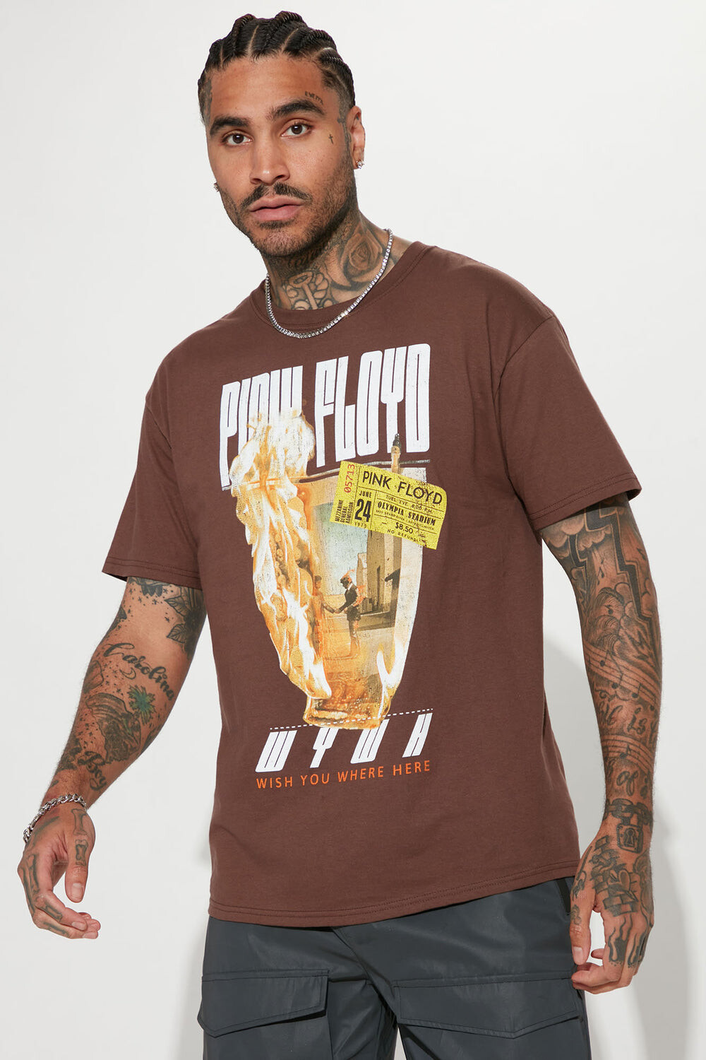 

Футболка Fashion Nova 4PKF92100NV, коричневый