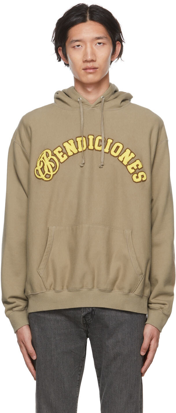 

Худи цвета хаки 'Bendiciones' Awake NY