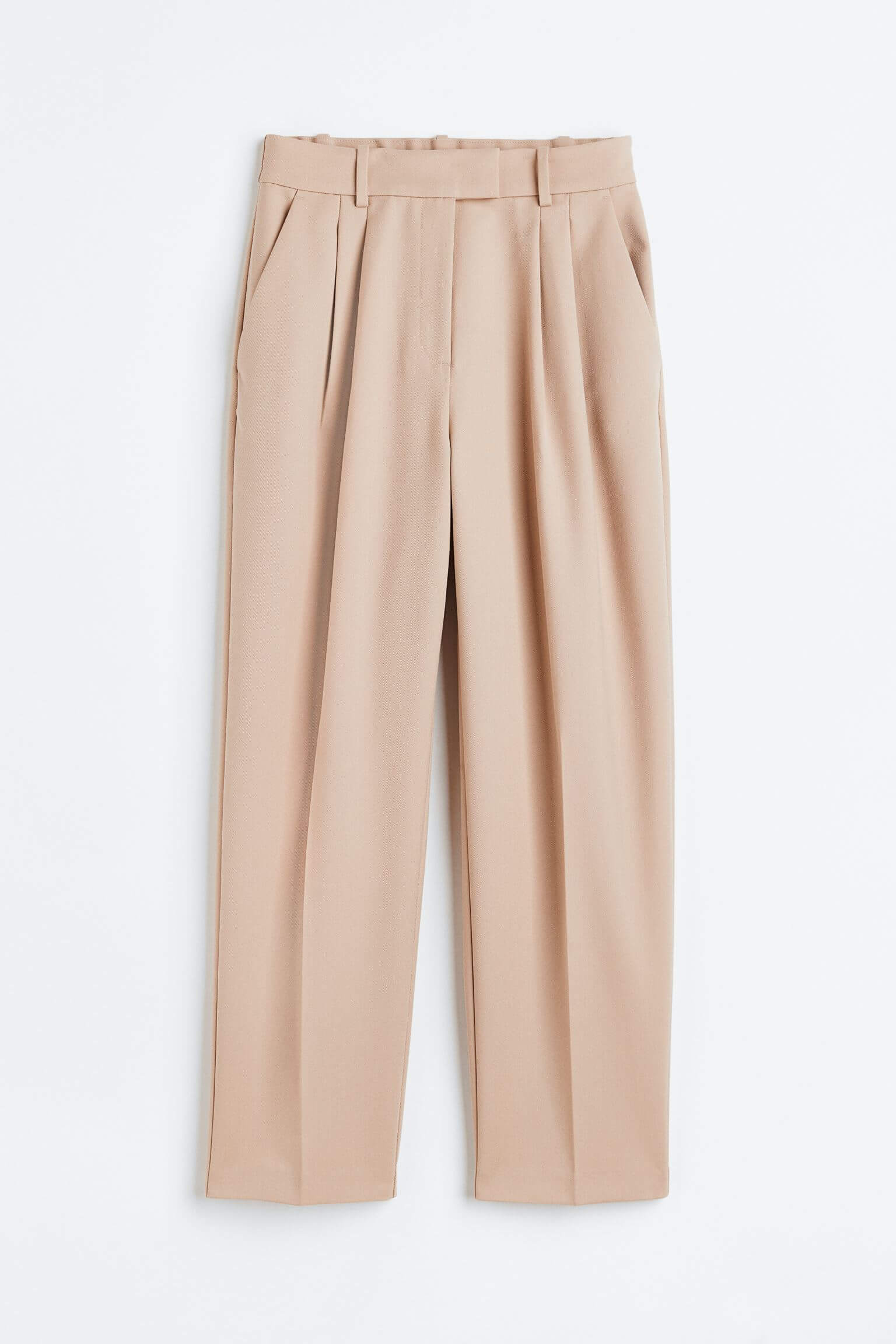 Брюки H&M Ankle-length, бежевый брюки uniqlo flannel ankle length коричневый