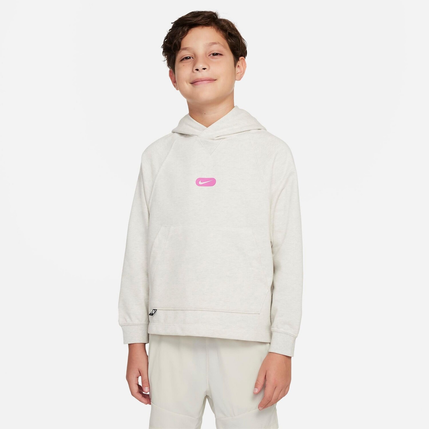 

Детская толстовка с капюшоном Nike Dri-FIT Athletics Fleece Training, бежевый