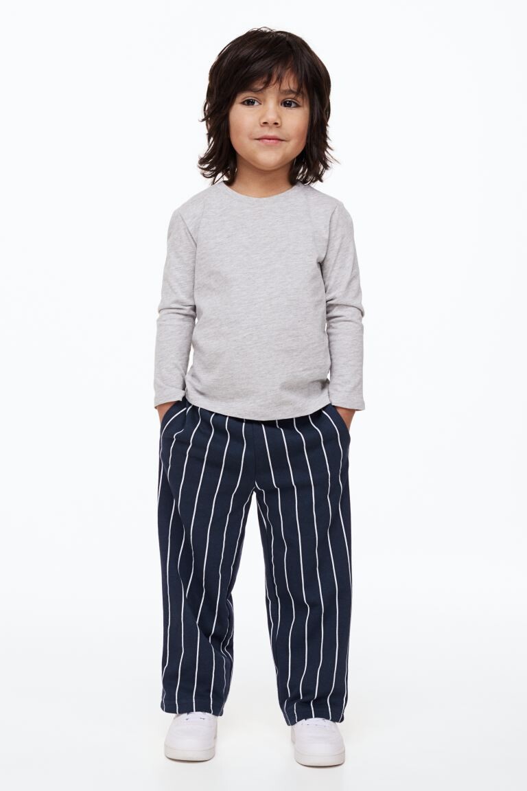 

Простые джоггеры H&M, темно-синий/тонкая полоска