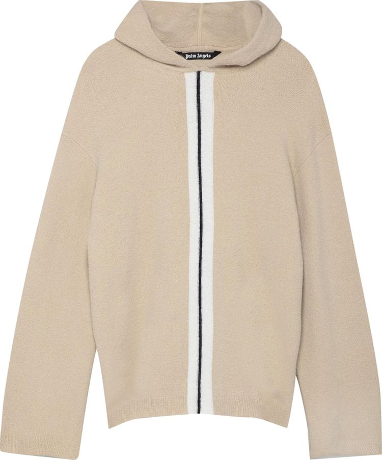 Худи Palm Angels Fleecy Knit Hoodie 'Off White/White', кремовый - фото