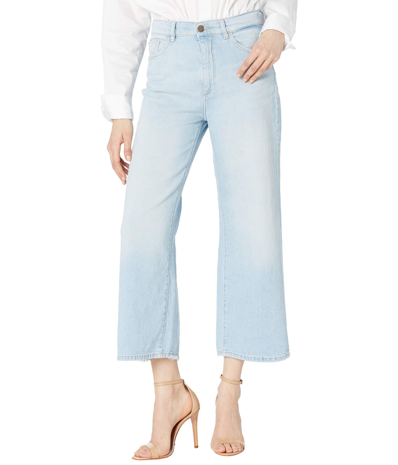 

Джинсы DL1961, Hepburn Wide Leg High-Rise Vintage in Baby Blue