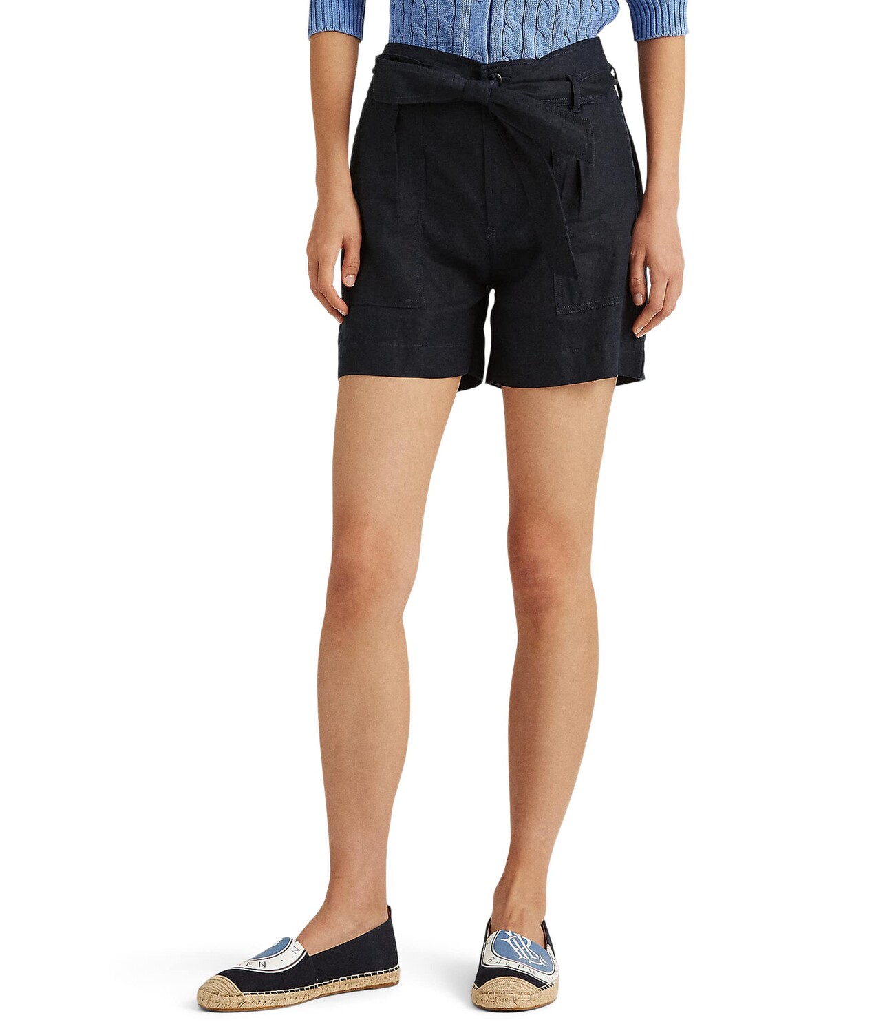 

Шорты LAUREN Ralph Lauren, Petite Belted Linen Shorts