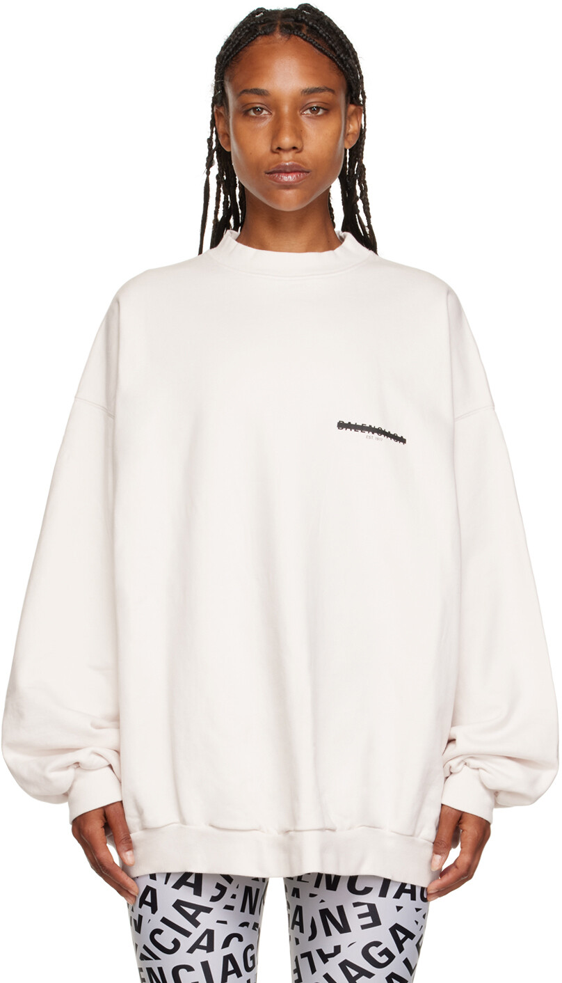 

Толстовка оверсайз Off-White Balenciaga, Белый