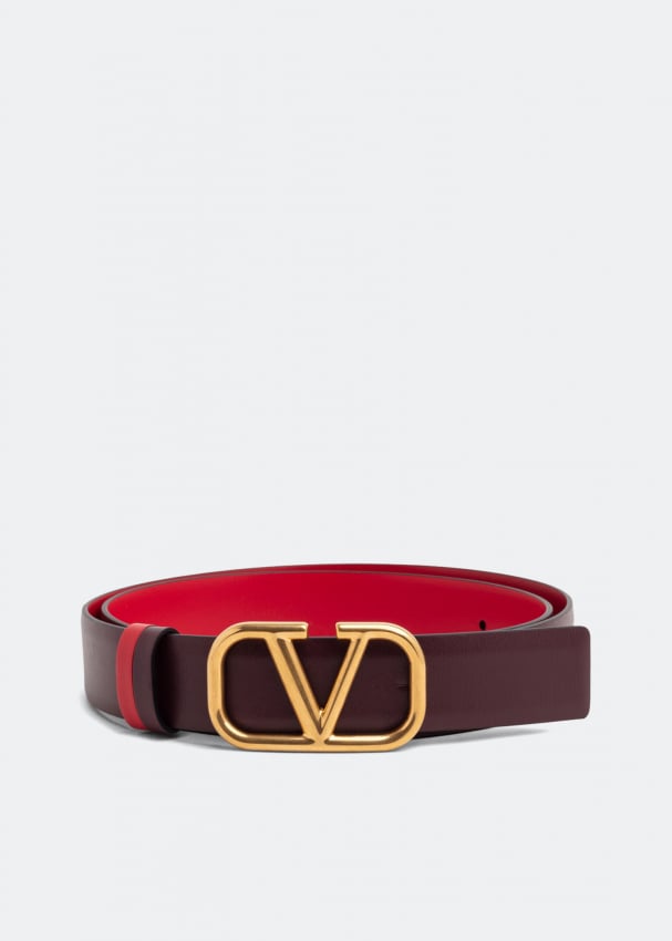 

Ремень VALENTINO GARAVANI VLogo Signature reversible belt, коричневый