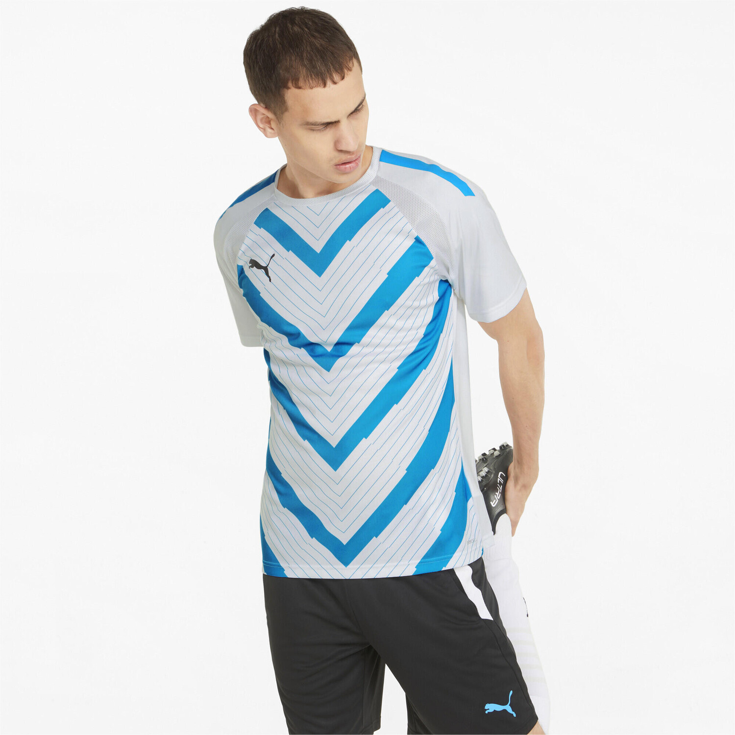 

teamLIGA Мужское джерси с рисунком PUMA, белый/синий/синий