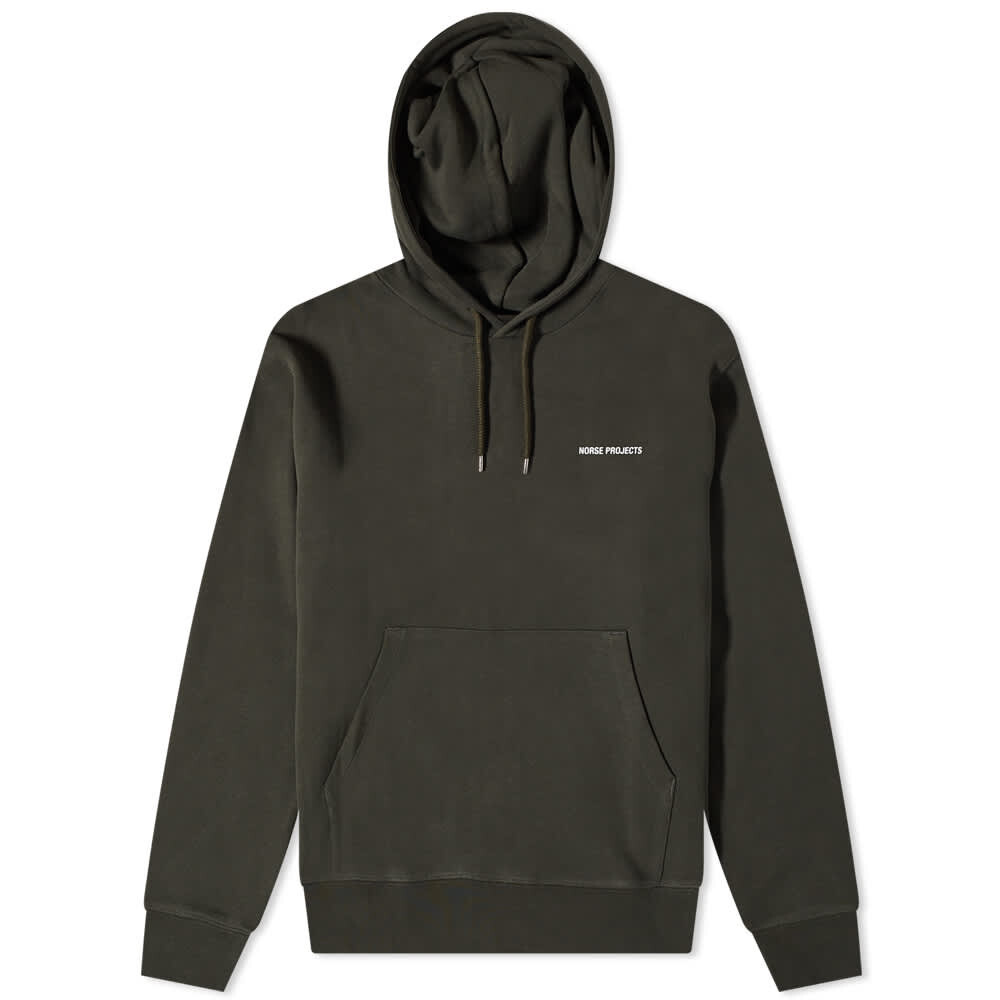 

Толстовка Norse Projects Arne Logo Popover Hoody, Серый
