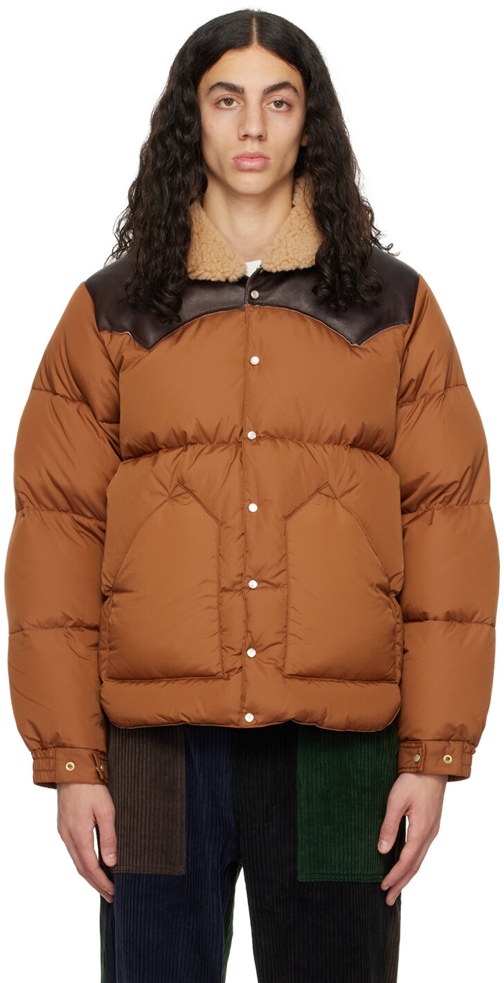 

Эксклюзивный коричневый пуховик SSENSE Christy Rocky Mountain Featherbed