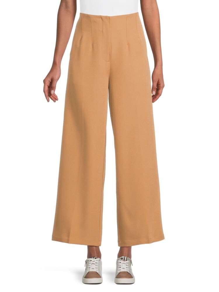 

Широкие брюки с высокой талией Saks Fifth Avenue, цвет Tobacco