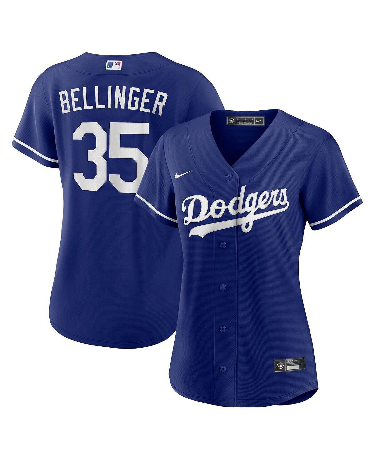 

Официальная копия женского джерси игрока Los Angeles Dodgers Коди Беллинджера Nike, синий