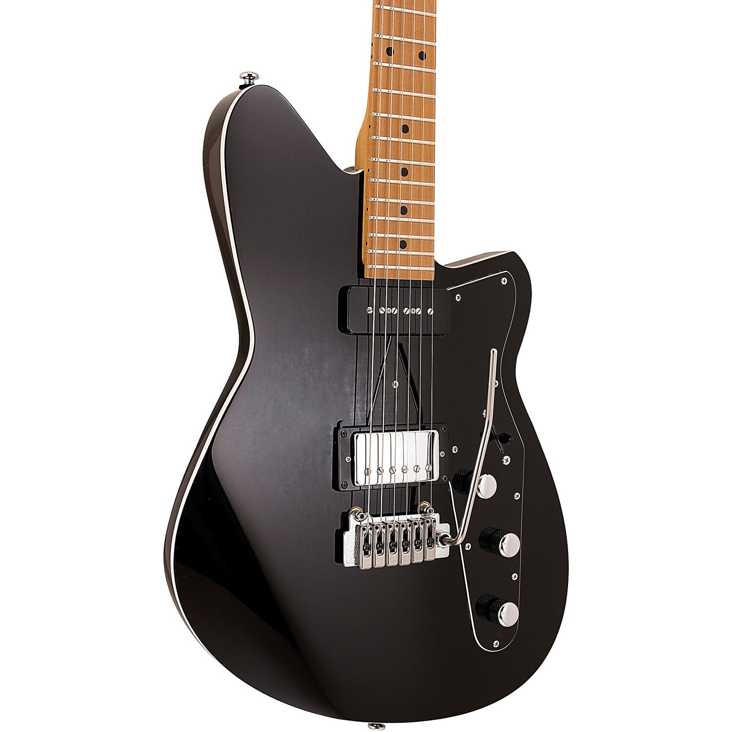 

Reverend Double Agent W Электрогитара с кленовым грифом Midnight Black