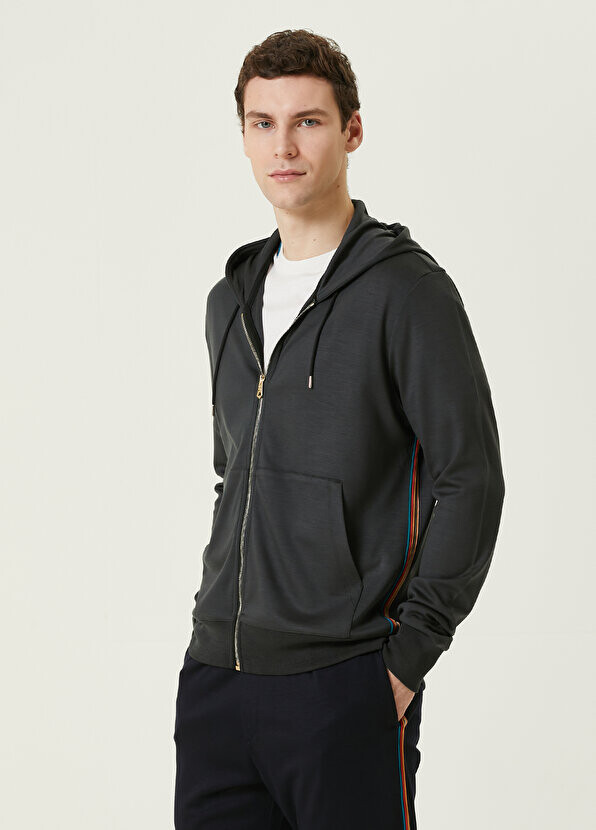 

Зеленый шерстяной свитшот с капюшоном Paul Smith
