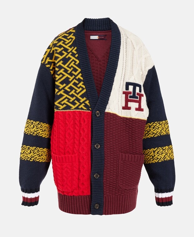 

Шерстяной кардиган Tommy Hilfiger, античный розовый