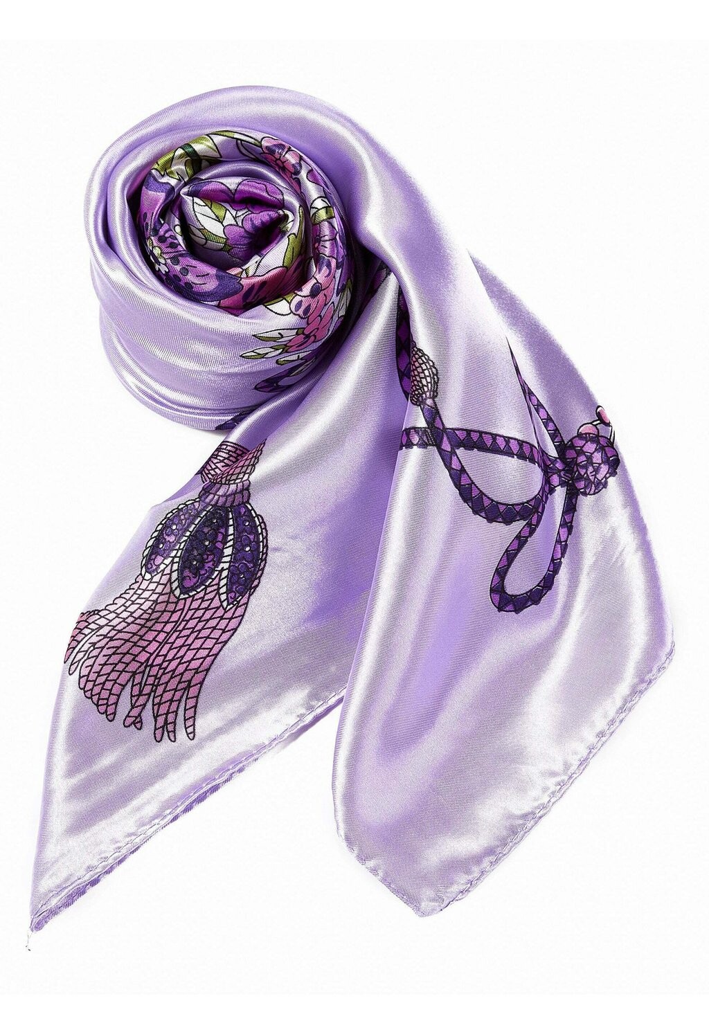 

Шарф CARRÉ TREEFLOW 19V69 Italia, цвет lilas