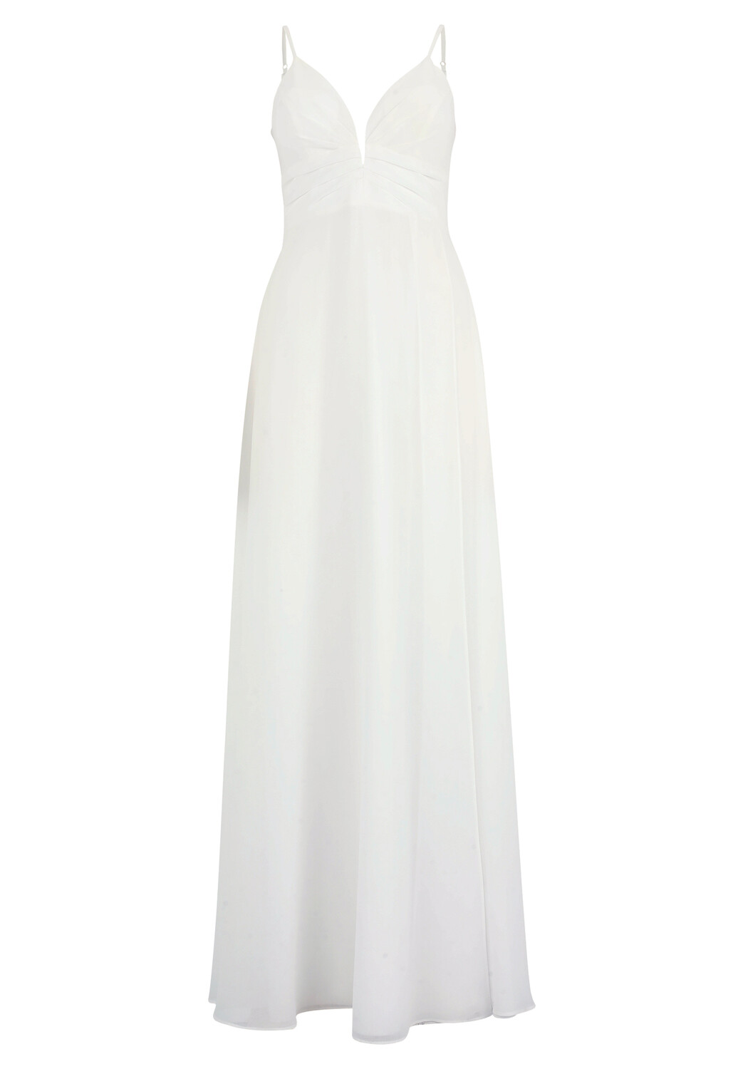 

Платье Vera Mont Chiffon mit V Ausschnitt, цвет Rohweiß
