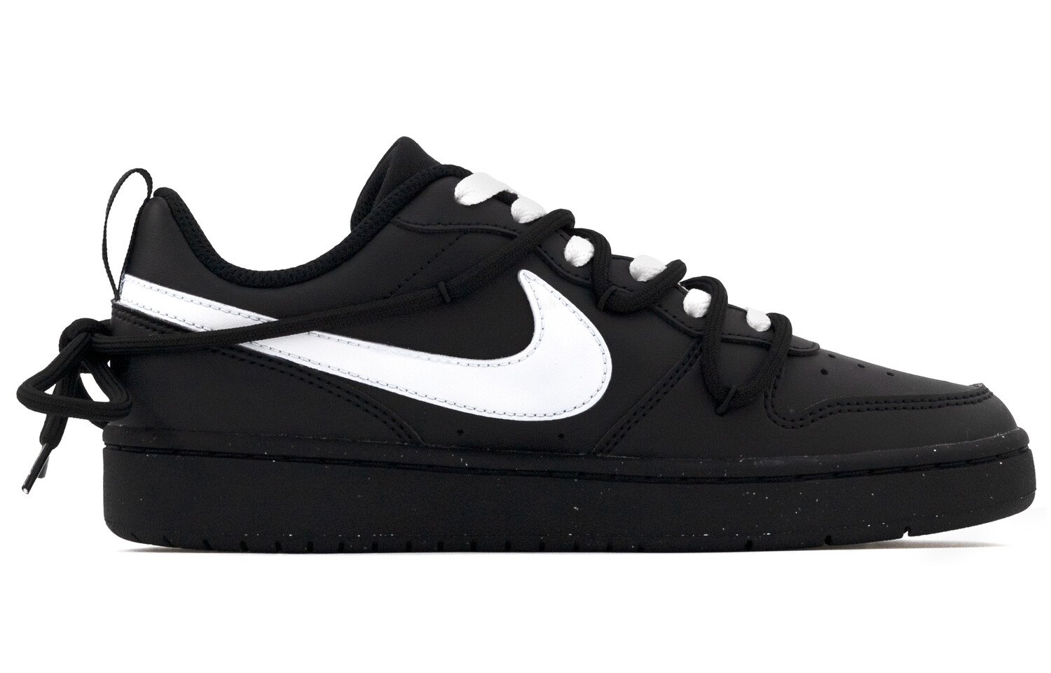 

Кроссовки Nike Court Borough Skateboarding Shoes Women's Low-top White, черный