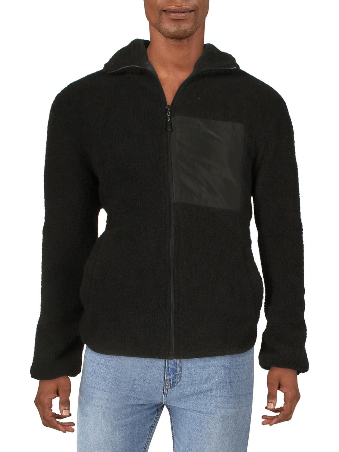 

Мужское короткое флисовое пальто Тедди And Now This, цвет Jet Black